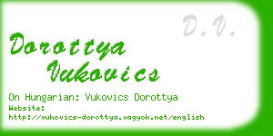 dorottya vukovics business card